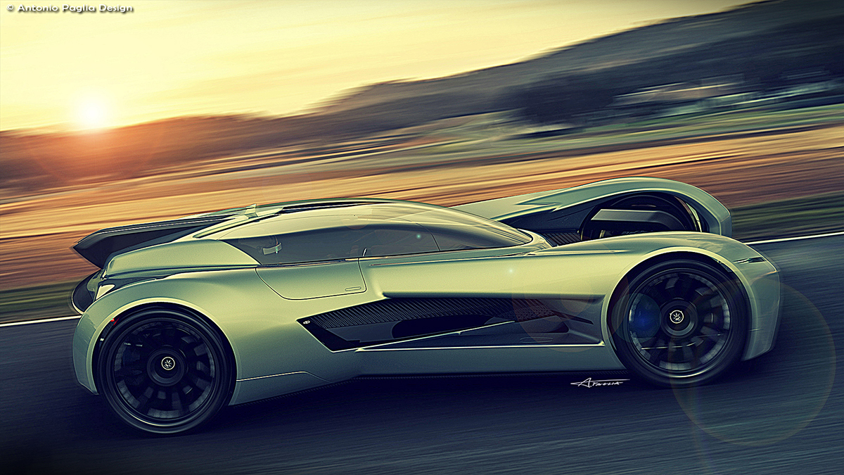 V series，Super electric sports car，conceptual design，